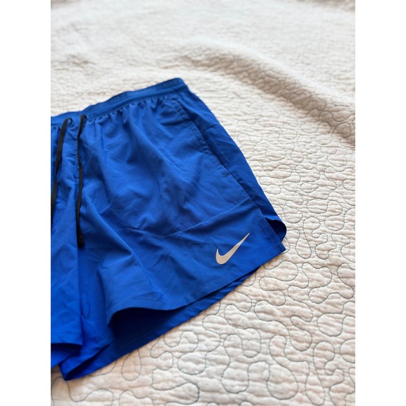 Nike Stride Men's 5 Inch Running Shorts Blue Size Medium #158 - Picture 2 of 9